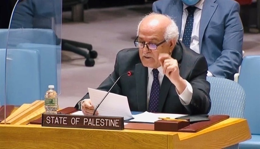 السفير الفلسطيني في الأمم المتحدة رياض منصور (أرشيف)