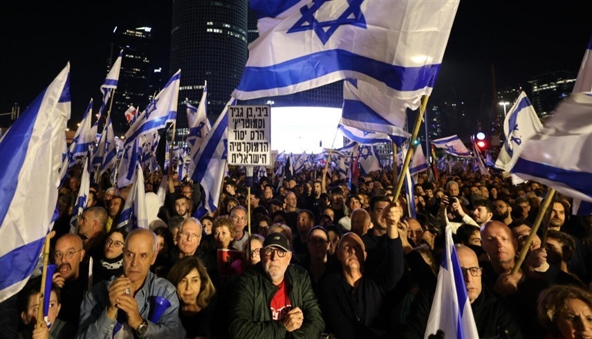 احتجاجات في إسرائيل ضد الإصلاحات القضائية (أرشيف)