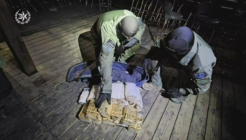 تهريب المخدرات على الحدود الإسرائيلية. (الجيش الإسرائيلي)