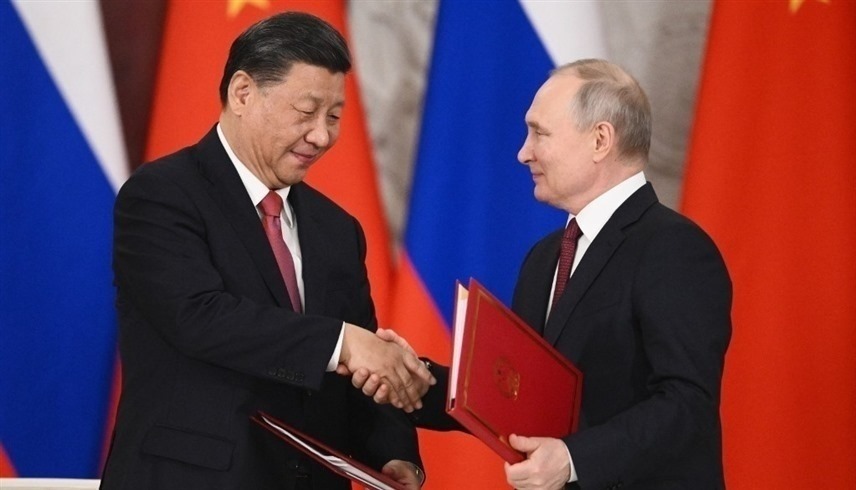 الرئيسان الصيني شي جين بينغ والروسي فلاديمير بوتين (أف ب)