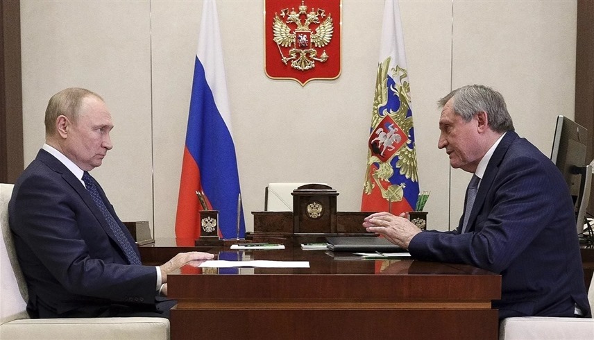 وزير الطاقة الروسي نيكولاي شولغينوف والرئيس الروسي فلاديمير بوتين (أرشيف)