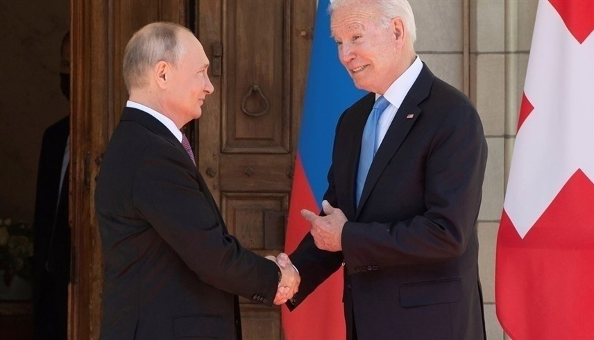 الرئيسان الأمريكي جو بايدن والروسي فلاديمير بوتين.(أرشيف)