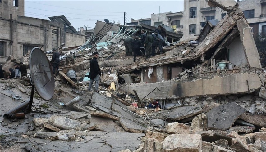 أضرار خلفها الزلزال في شمال غرب سوريا (أرشيف)