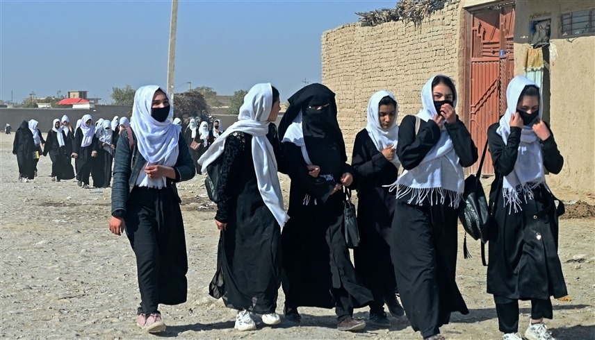 طالبات في مدرسة أفغانية (أرشيف)