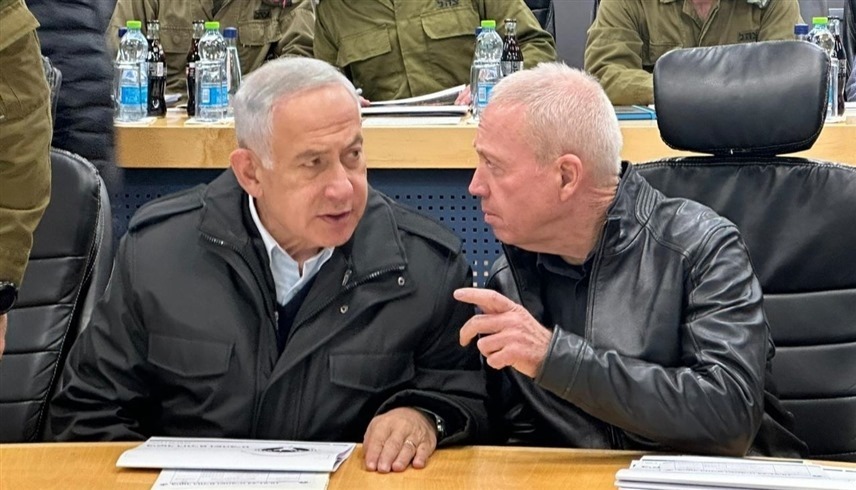 رئيس الوزراء الإسرائيلي بنيامين نتانياهو ووزير الدفاع يؤاف غالانت (أرشيف)