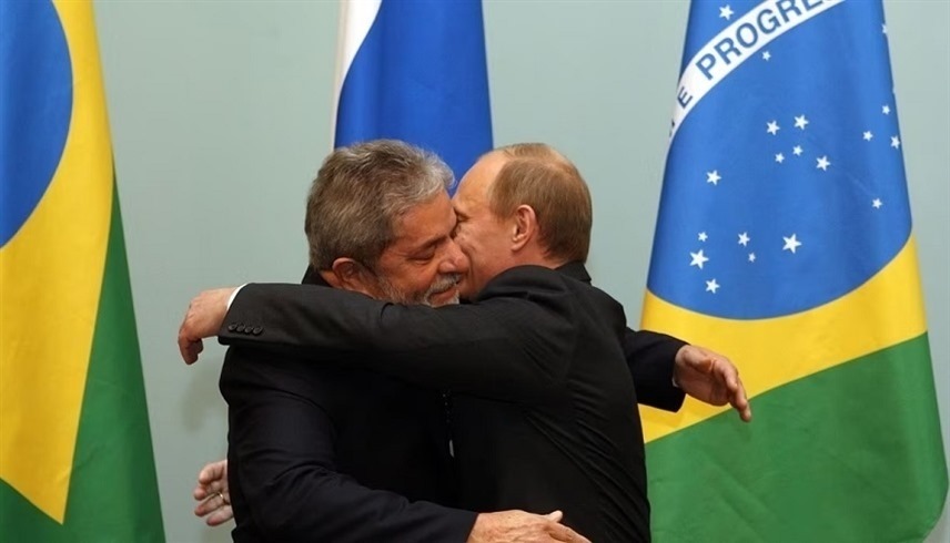 الرئيسان الروسي فلاديمير بوتين والبرازيلي لولا دا سيلفا (أرشيف)
