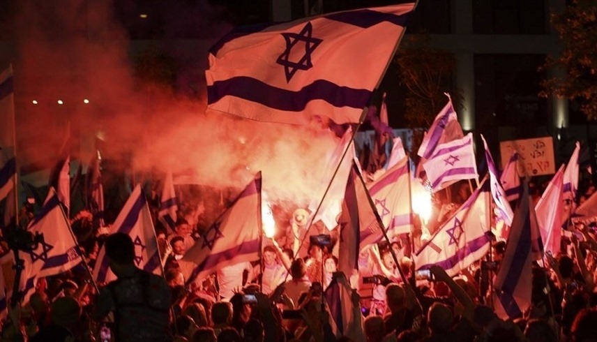 محتجون في إسرائيل ضد التعديلات القضائية (أرشيف)