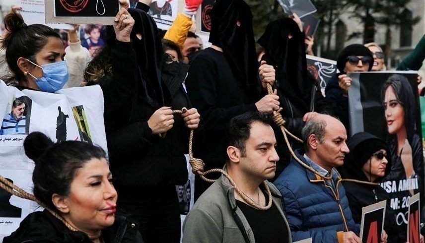 متظاهرون ضد عقوبة الإعدام في إيران (أرشيف)