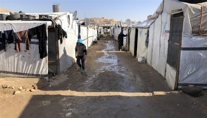 أحد مخيمات السوريين في لبنان (أرشيف)