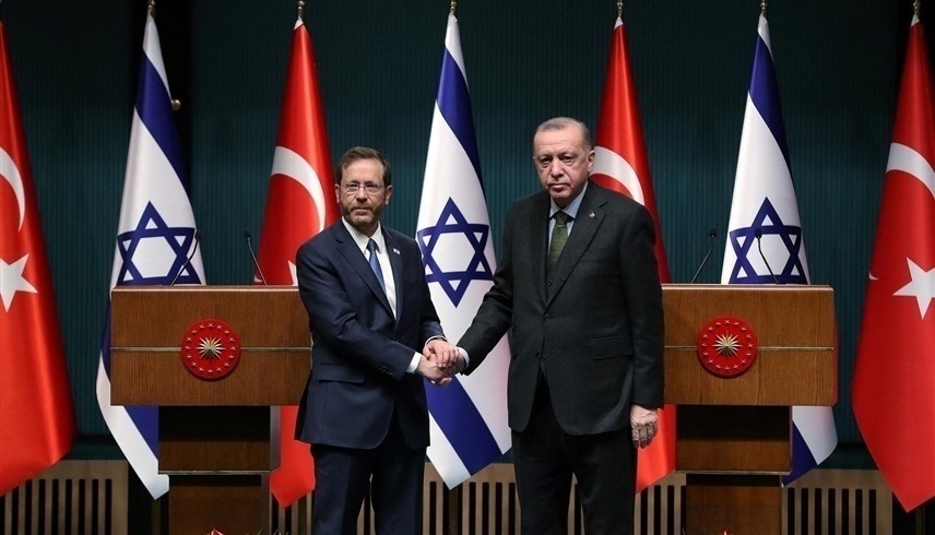الرئيسان التركي رجب طيب أردوغان والإسرائيلي إسحق هرتسوغ (أرشيف)