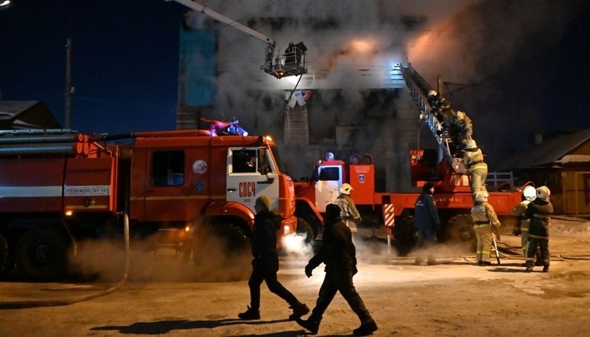 اندلاع حريق كبير بمصفاة نفط جنوب روسيا (سبوتنيك)