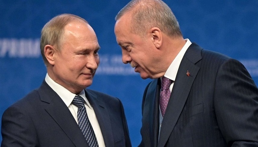 الرئيسان التركي رجب طيب أردوغان والروسي فلاديمير بوتين (أرشيف)