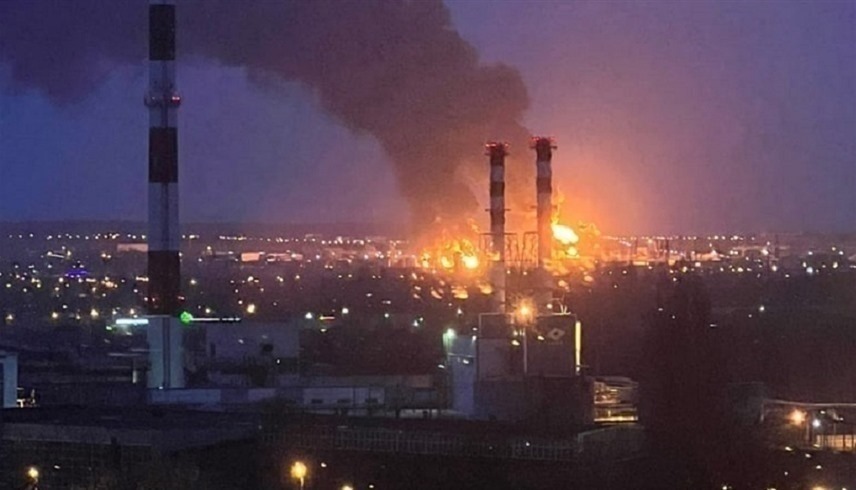 حريق سابق في منشأة روسية للطاقة (أرشيف)