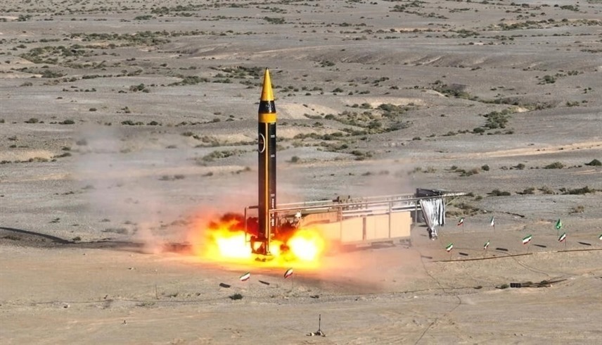 صورة وزّعتها وزارة الدفاع الإيرانية في 25 مايو  للصاروخ الجديد (أرشيف)
