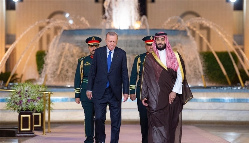 الأمير محمد بن سلمان خلال استقبال الرئيس التركي أردوغان