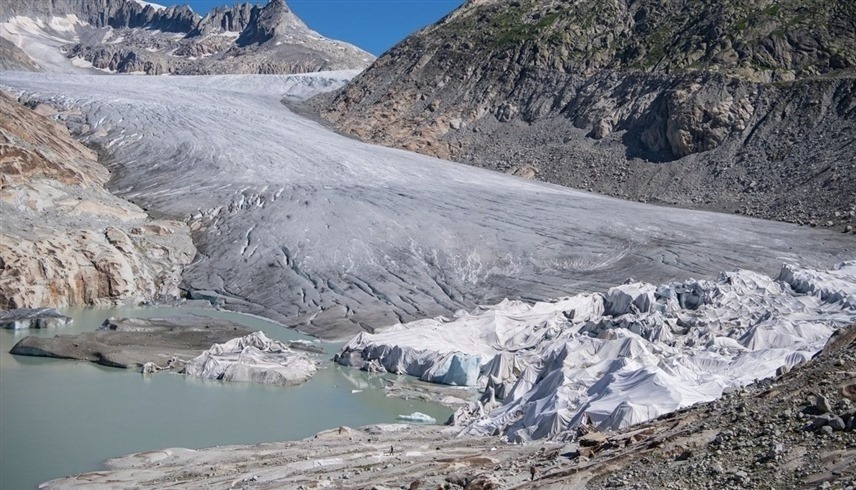 انحسار الأنهار الجليدية في سويسرا (أرشيفية)