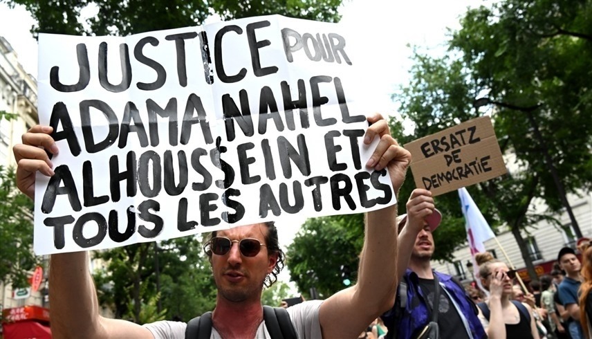 مظاهرات في فرنسا ضد عنف الشرطة (أ ف ب)