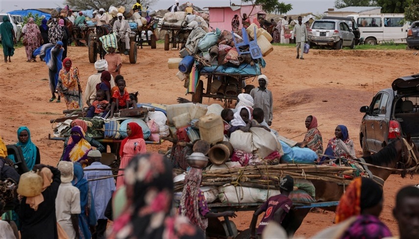 لاجئون سودانيون في تشاد (رويترز)