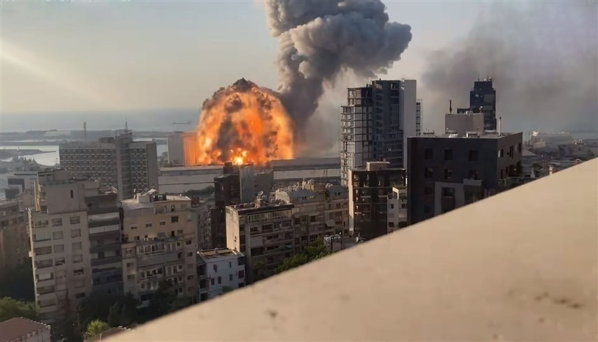 لقطة من فيديو يوثق انفجار بيروت (أرشيف)