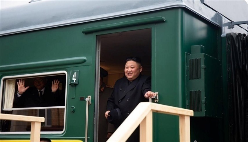 زعيم كوريا الشمالية على متن قطاره الخاص (إكس)