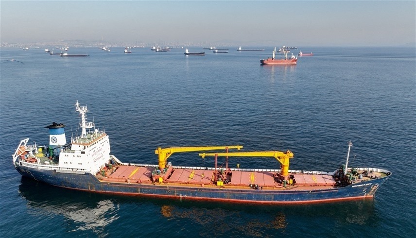 سفينة شحن في البحر الأسود (رويترز)