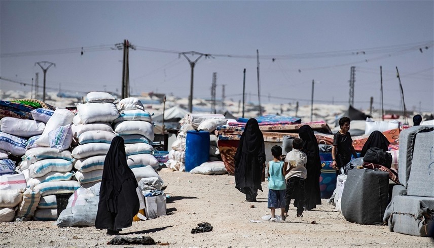 مخيم الهول للاجئين السورريين في العراق (أ ف ب)