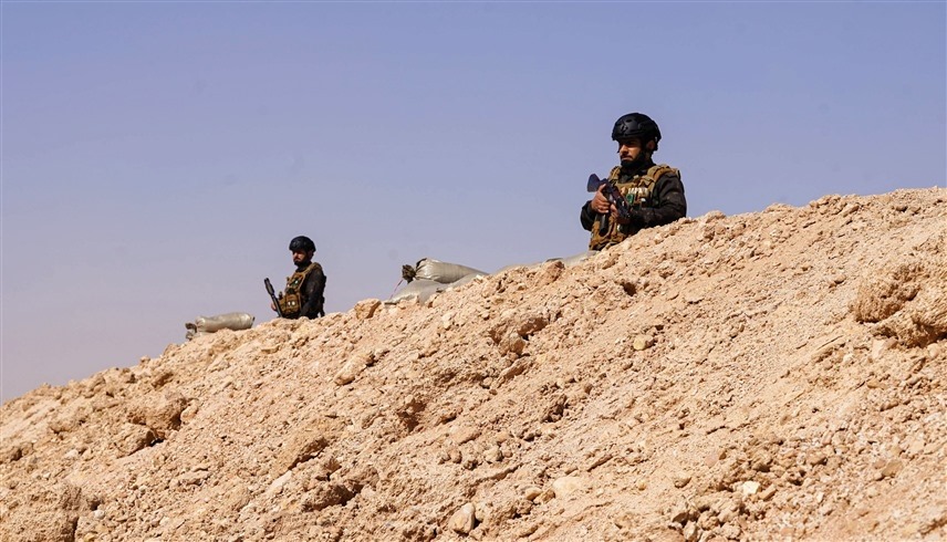 جنود عراقيون على الحدود مع سوريا (أ ف ب)