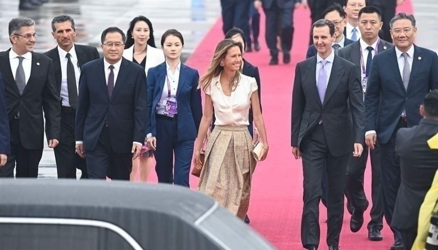  الرئيس السوري بشار الأسد رفقة زوجته في الصين (إكس)
