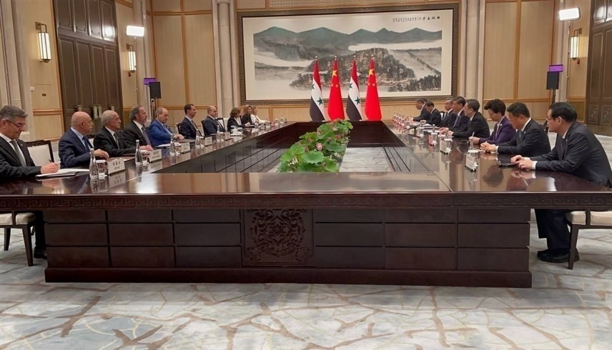 اجتماع الرئيسين الصيني والسوري في بكين (سانا)
