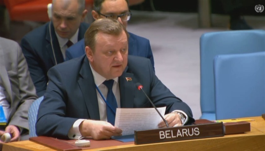 وزير الخارجية البيلاروسي سيرغي ألينيك (أرشيف)