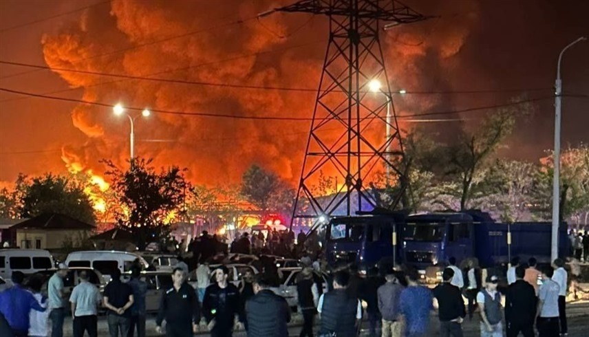 جانب من الانفجار في أوزبكستان (إكس)