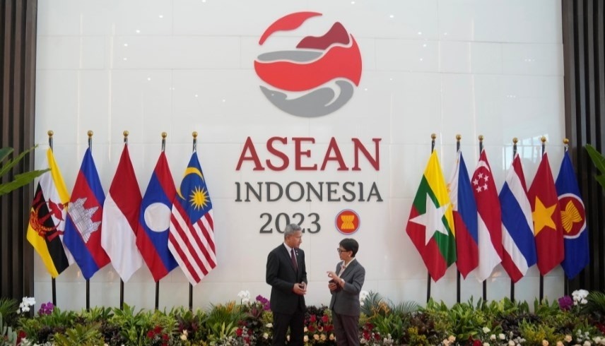 وزراء خارجية دول رابطة جنوب شرق آسيا "آسيان" (أ ف ب) 