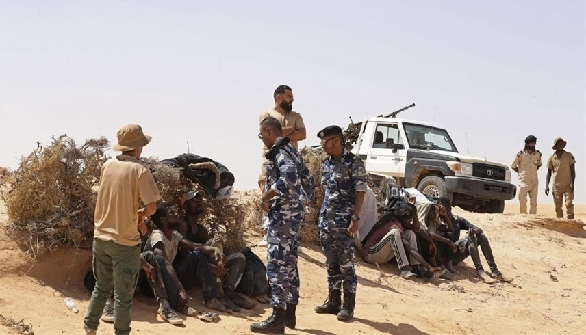 حرس الحدود الليبي يوقف عدداً من المهاجرين الأفارقة (أرشيف)