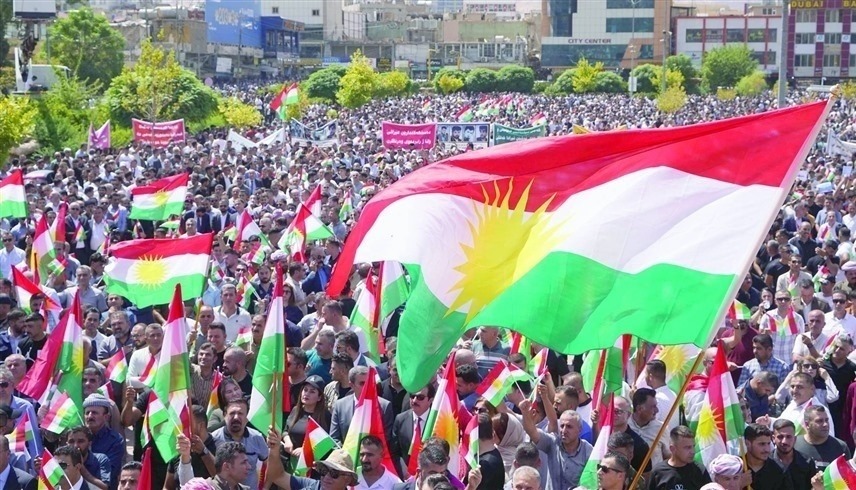 احتجاجات في كردستان العراق على العدوان الإيراني (إكس)