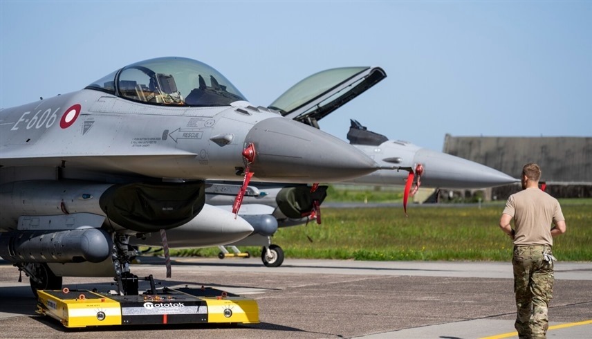 مقاتلات إف 16 دنماركية (أرشيف)