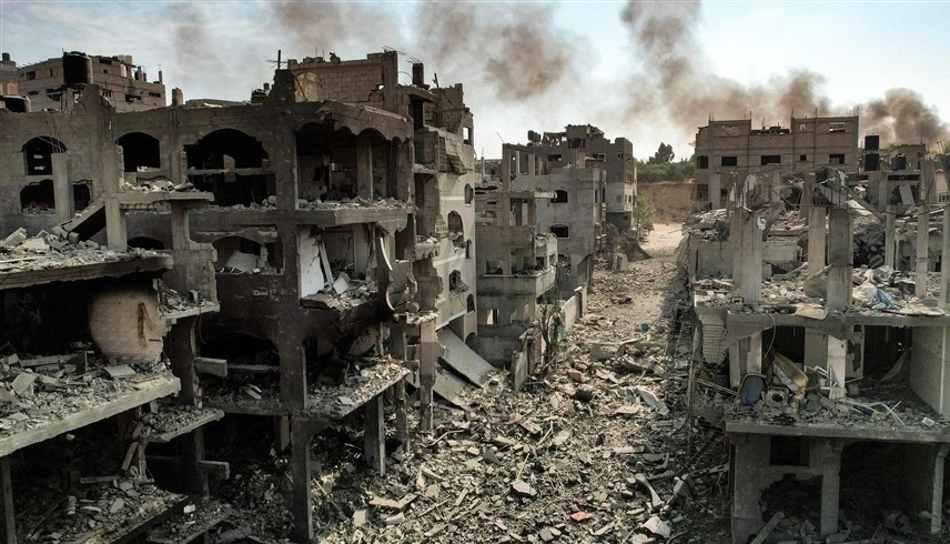 جانب من الدمار الذي خلفته الحرب على غزة (أ ف ب)