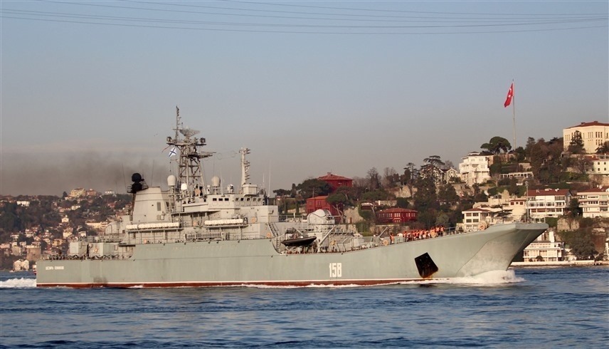 السفينة الحربية الروسية سيزر كونيكوف (رويترز)