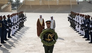 خليفة بن طحنون يستقبل رئيس مجلس النواب البحريني في واحة الكرامة