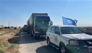دخول أول قافلة مساعدات لشمال سوريا عبر "باب الهوى" منذ يوليو