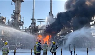 حريق بمصفاة ميناء الأحمدي في الكويت