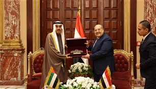 صقر غباش يبحث التعاون مع رئيس مجلس الشيوخ المصري