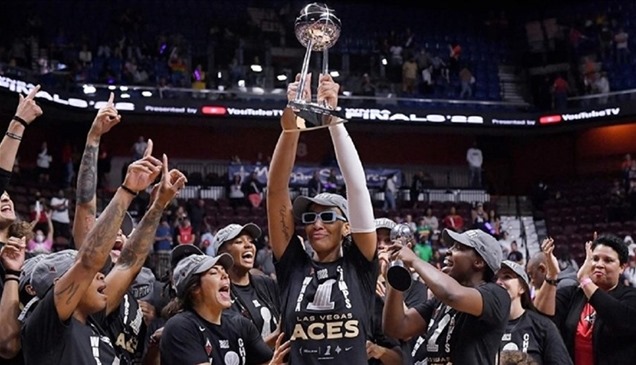 لاس فيغاس أيسيس يتوج بلقب دوري كرة السلة الأمريكي للسيدات