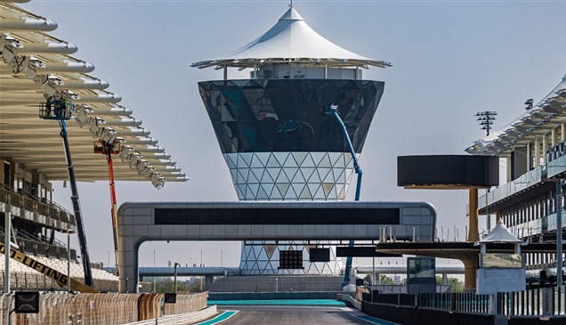 حلبة ياس تتأهب لاستضافة سباق جائزة أبوظبي الكبرى للفورمولا1