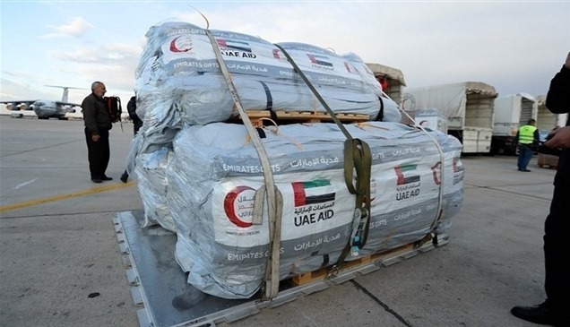 وصول 4 طائرات مساعدات من الإمارات إلى اللاذقية في سوريا