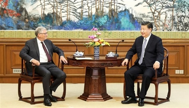 قبل زيارة بلينكن.. رئيس الصين يستقبل بيل غيتس