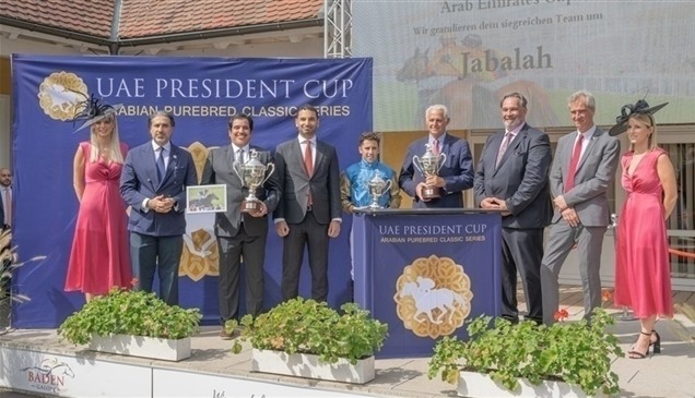 الجواد "جبلة" يتوّج بلقب كأس رئيس الدولة للخيول العربية في ألمانيا