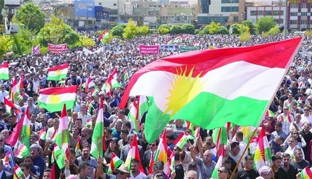 احتجاجات في كردستان العراق تندد بهجمات إيران على أربيل