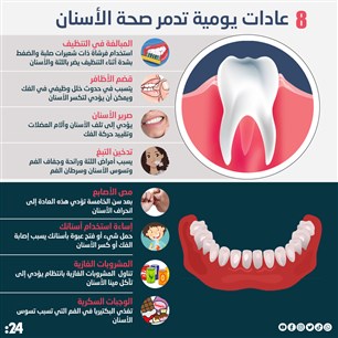 عادات يومية تدمر صحة الأسنان